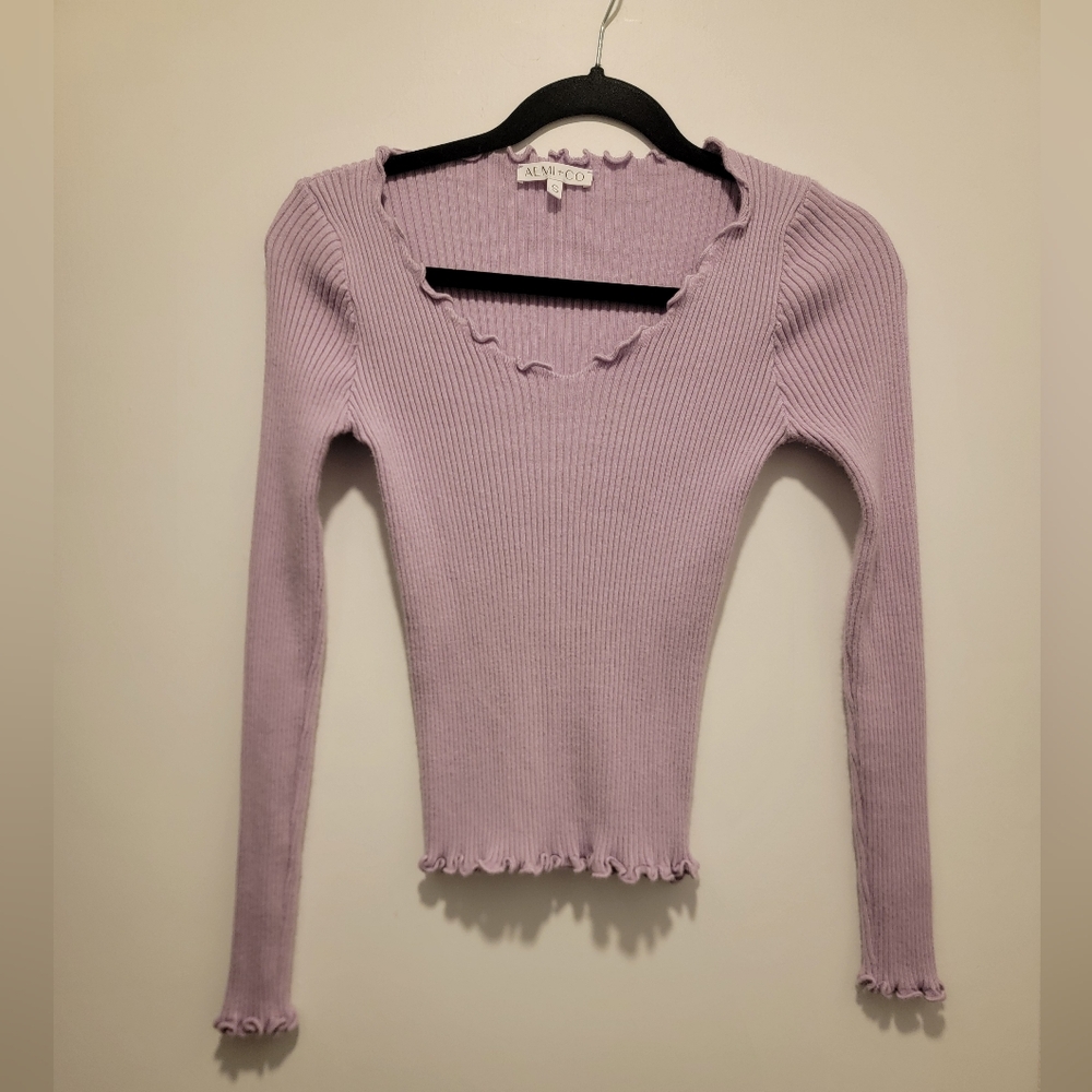 Aemi & Co Lavender top Worn once. New Sz Small